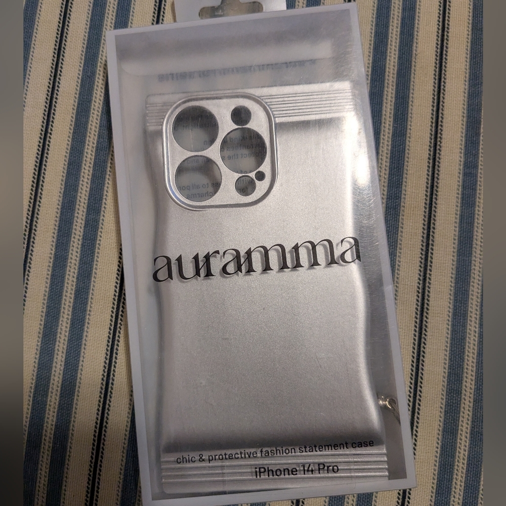 2 For $5! NIP! Auramma Silver iPhone 14 Pro Case